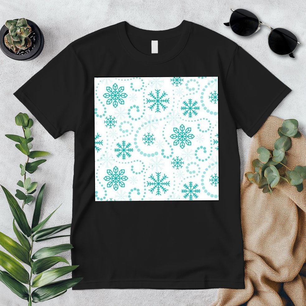 Winter Snowflakes Pattern Premium T-Shirt