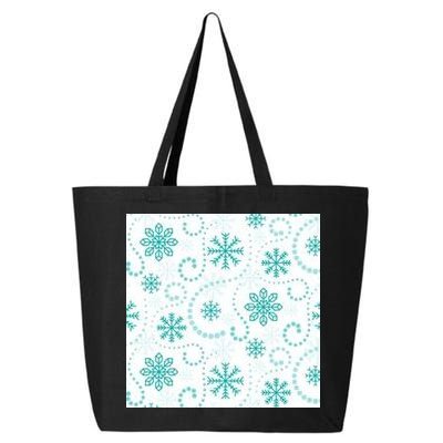 Winter Snowflakes Pattern 25L Jumbo Tote