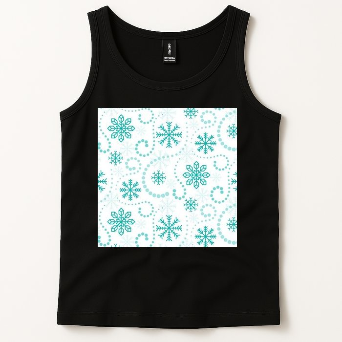 Winter Snowflakes Pattern Tank Top