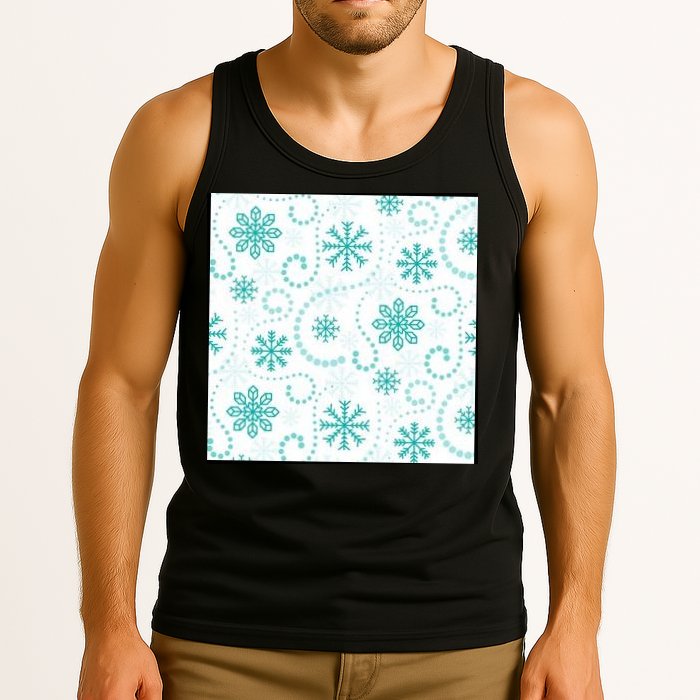 Winter Snowflakes Pattern Tank Top