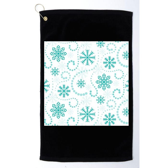 Winter Snowflakes Pattern Golf Towel