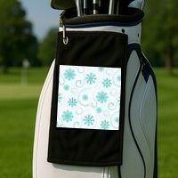 Winter Snowflakes Pattern Golf Towel