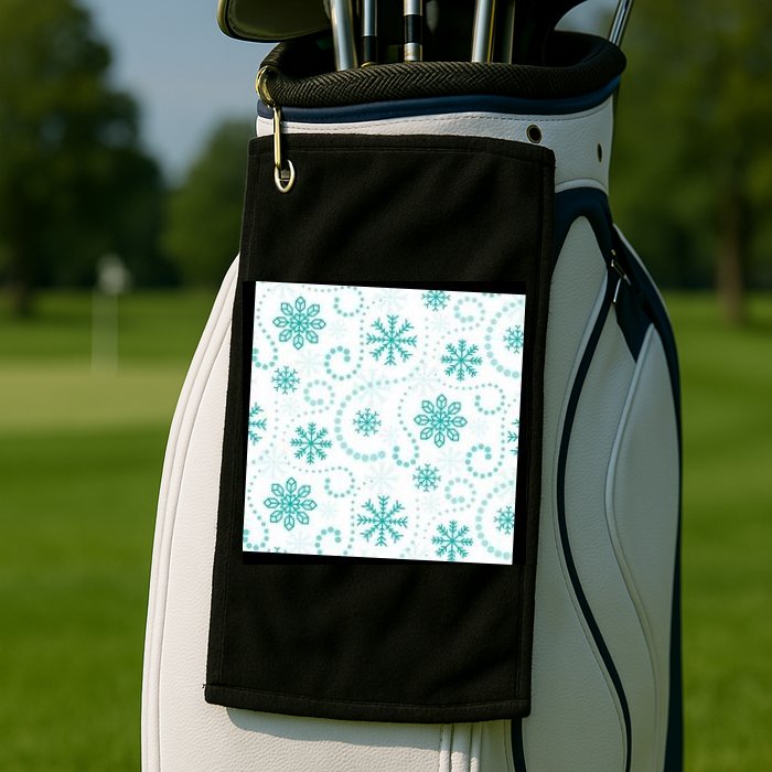 Winter Snowflakes Pattern Golf Towel