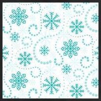 Winter Snowflakes Pattern Golf Towel