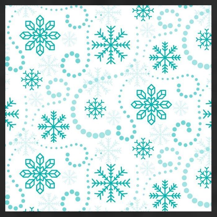 Winter Snowflakes Pattern Golf Towel