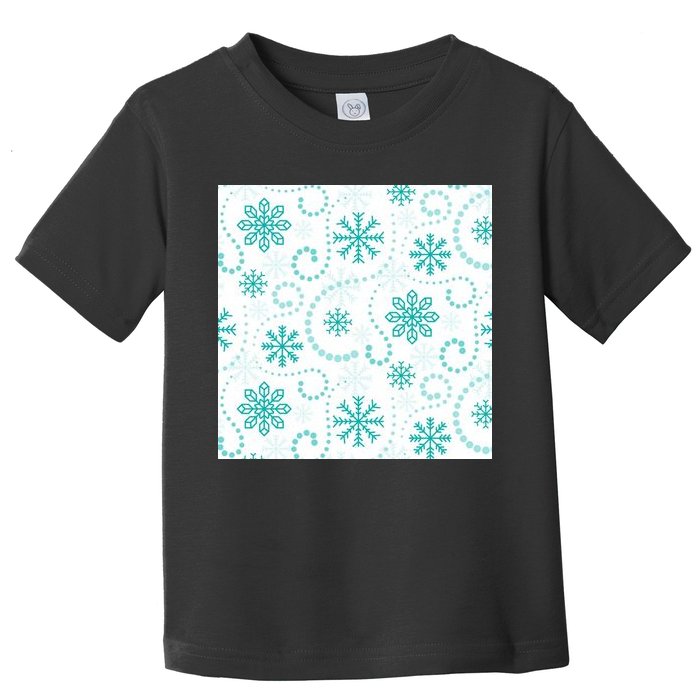 Winter Snowflakes Pattern Toddler T-Shirt