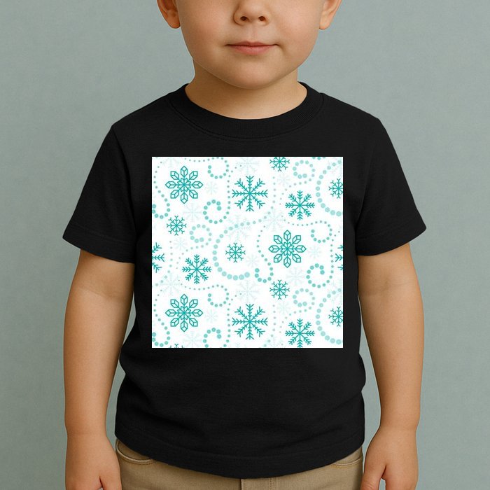 Winter Snowflakes Pattern Toddler T-Shirt