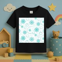 Winter Snowflakes Pattern Toddler T-Shirt