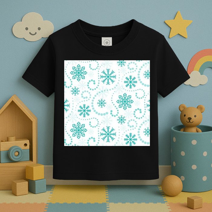 Winter Snowflakes Pattern Toddler T-Shirt
