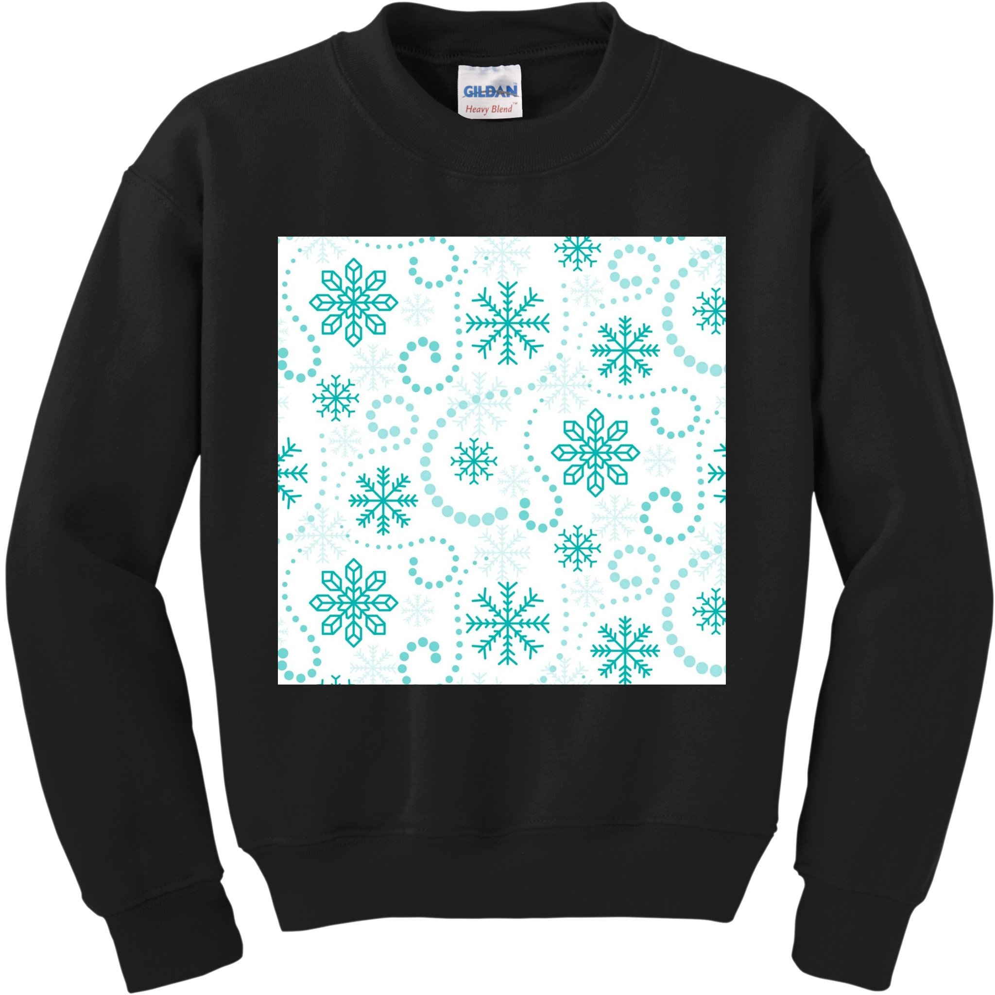 Winter Snowflakes Pattern Kids Sweatshirt