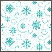 Winter Snowflakes Pattern Cotton Canvas Backpack