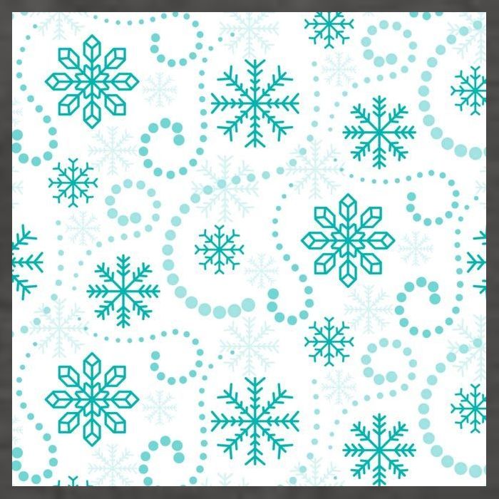 Winter Snowflakes Pattern Vector Backpack