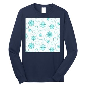 Winter Snowflakes Pattern Long Sleeve Shirt