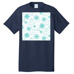 Winter Snowflakes Pattern Tall T-Shirt