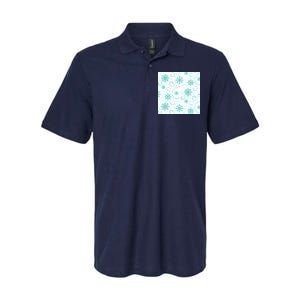 Winter Snowflakes Pattern Softstyle Adult Sport Polo