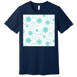 Winter Snowflakes Pattern Premium T-Shirt