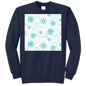 Winter Snowflakes Pattern Tall Sweatshirt