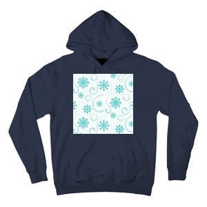 Winter Snowflakes Pattern Tall Hoodie