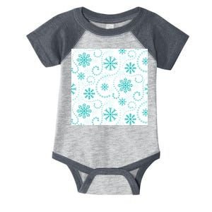 Winter Snowflakes Pattern Infant Baby Jersey Bodysuit