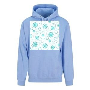 Winter Snowflakes Pattern Unisex Surf Hoodie