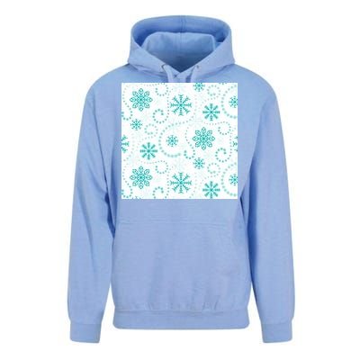 Winter Snowflakes Pattern Unisex Surf Hoodie