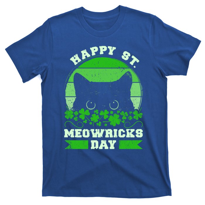 Wo St Patricks Day Outfit Cat Owner Cat Lover Gift T-Shirt