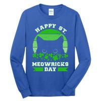 Wo St Patricks Day Outfit Cat Owner Cat Lover Gift Tall Long Sleeve T-Shirt