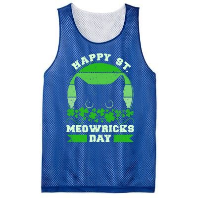 Wo St Patricks Day Outfit Cat Owner Cat Lover Gift Mesh Reversible Basketball Jersey Tank