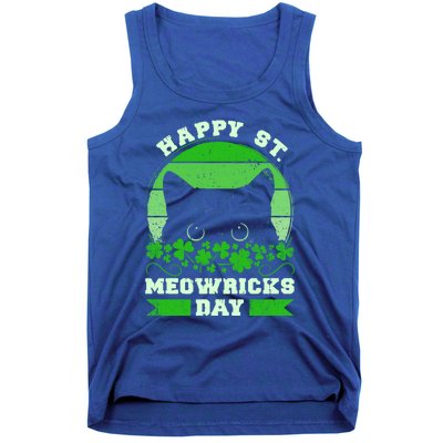 Wo St Patricks Day Outfit Cat Owner Cat Lover Gift Tank Top