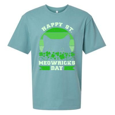 Wo St Patricks Day Outfit Cat Owner Cat Lover Gift Sueded Cloud Jersey T-Shirt