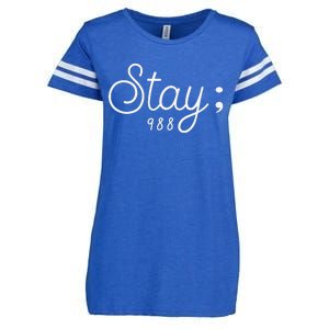 World Suicide Prevention awareness Day stay; 988 Enza Ladies Jersey Football T-Shirt