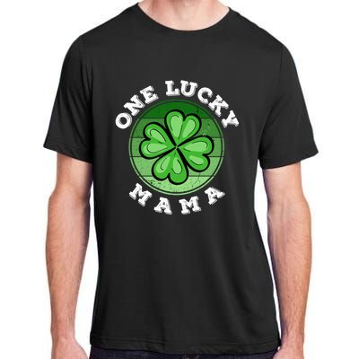 Wo St Patricks Day Irish Costume One Lucky Mama Pregnancy Gift Adult ChromaSoft Performance T-Shirt