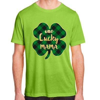 Wo St Patrick's Day Gift For Moms Cute One Lucky Mama Gift Adult ChromaSoft Performance T-Shirt