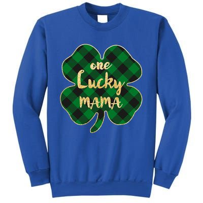 Wo St Patrick's Day Gift For Moms Cute One Lucky Mama Gift Sweatshirt