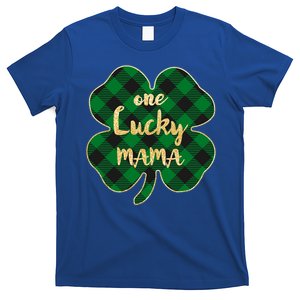 Wo St Patrick's Day Gift For Moms Cute One Lucky Mama Gift T-Shirt