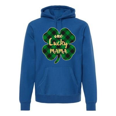 Wo St Patrick's Day Gift For Moms Cute One Lucky Mama Gift Premium Hoodie