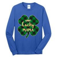 Wo St Patrick's Day Gift For Moms Cute One Lucky Mama Gift Tall Long Sleeve T-Shirt