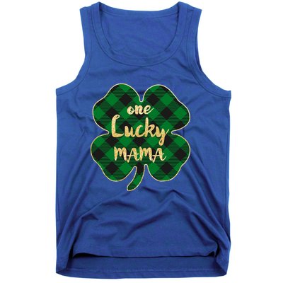 Wo St Patrick's Day Gift For Moms Cute One Lucky Mama Gift Tank Top