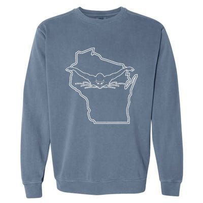 Wisconsin State Pride Swim Funny Swimming Cap Garment-Dyed Sweatshirt