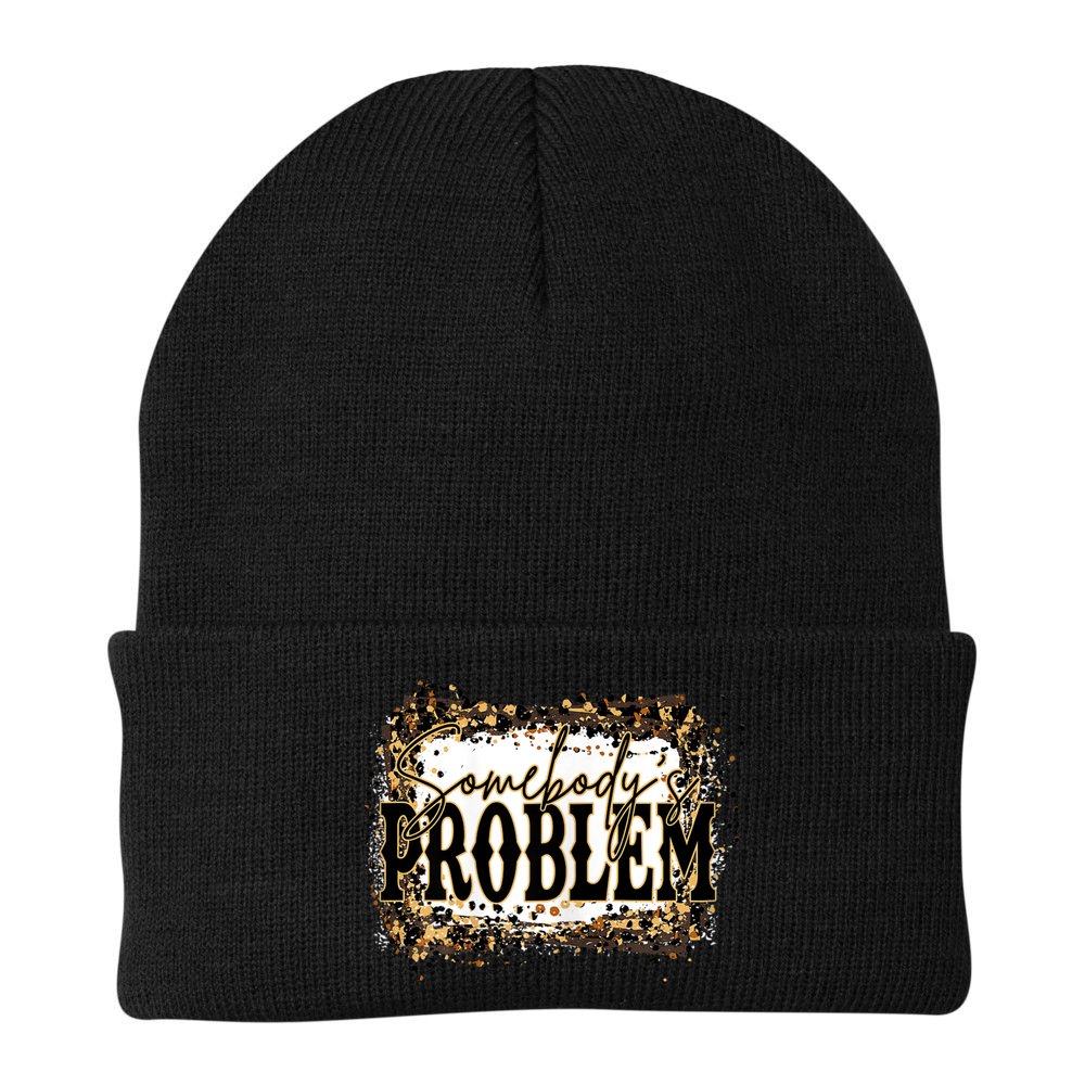 Womens Somebody's Problem Merch Country Song Lover Morgan Fan Beanie
