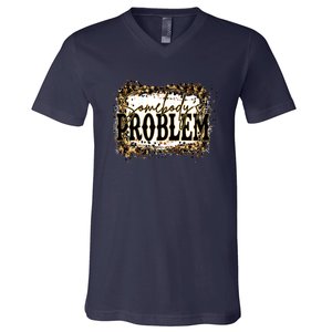 Womens Somebody's Problem Merch Country Song Lover Morgan Fan V-Neck T-Shirt