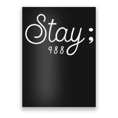 World Suicide Prevention Awareness Day Stay; 988 Poster