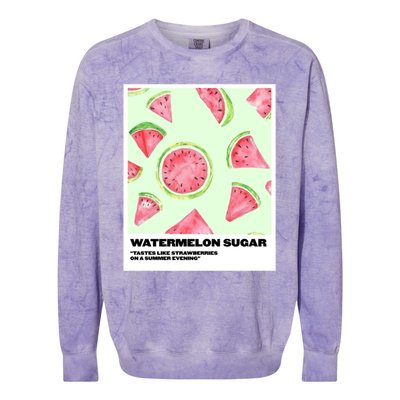 Watermelon Sugar Polaroid Colorblast Crewneck Sweatshirt