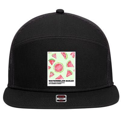 Watermelon Sugar Polaroid 7 Panel Mesh Trucker Snapback Hat