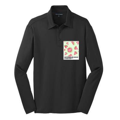 Watermelon Sugar Polaroid Silk Touch Performance Long Sleeve Polo