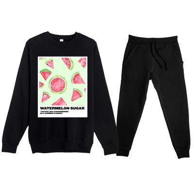 Watermelon Sugar Polaroid Premium Crewneck Sweatsuit Set