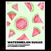 Watermelon Sugar Polaroid Magnet