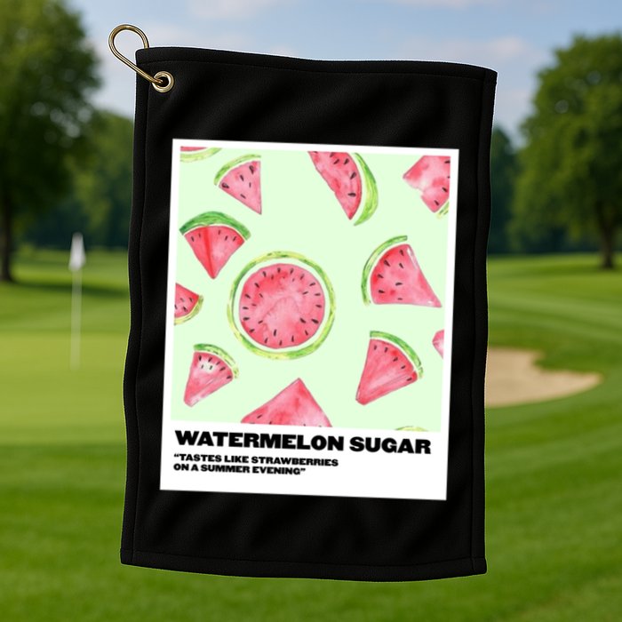 Watermelon Sugar Polaroid Golf Towel