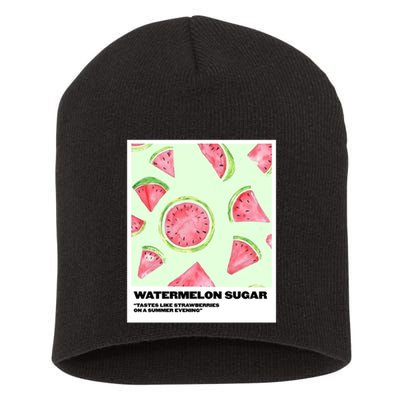 Watermelon Sugar Polaroid Short Acrylic Beanie
