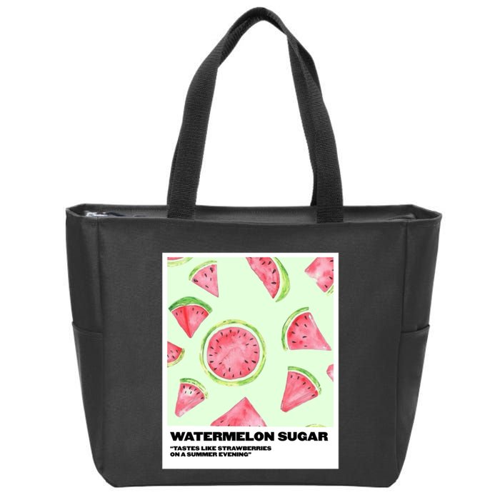 Watermelon Sugar Polaroid Zip Tote Bag